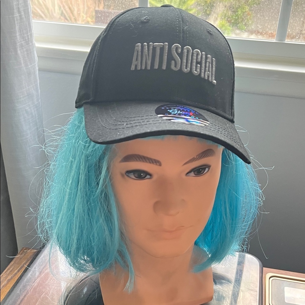 Black 'Anti Social' Cap